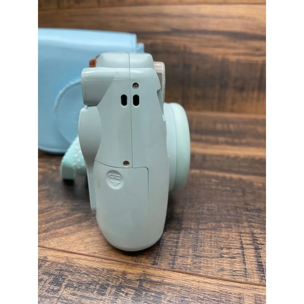 Fujifilm Instax Mini 9 Instant Camera Blue w Case Strap Viewfinder Damage